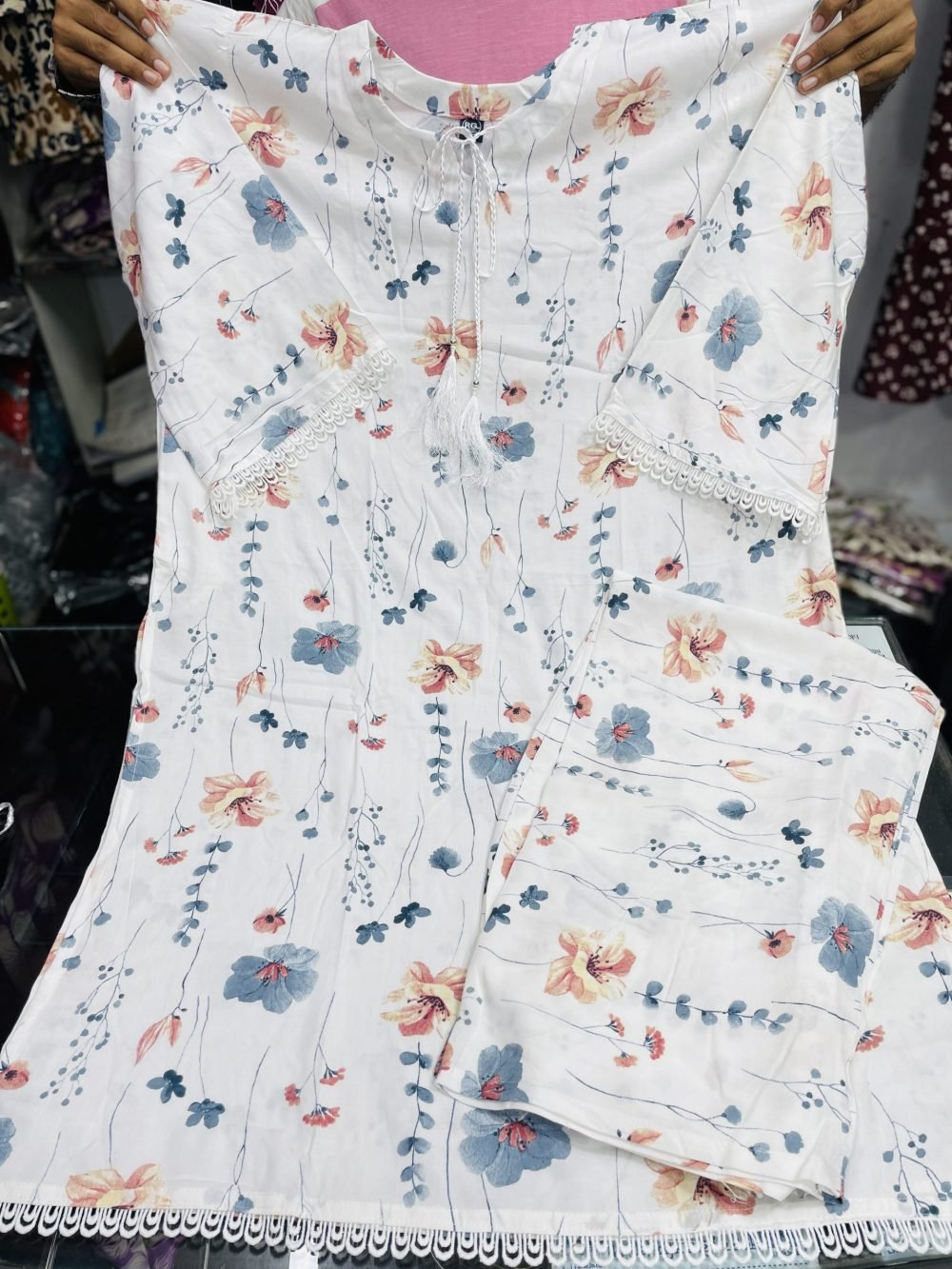 প্রিমিয়াম চায়না লিলেন ২ পিস – পাকিস্তানি কামিজ স্টাইল