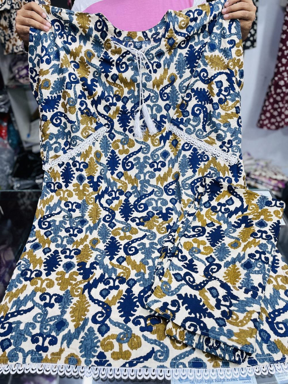 প্রিমিয়াম চায়না লিলেন ২ পিস – পাকিস্তানি কামিজ স্টাইল