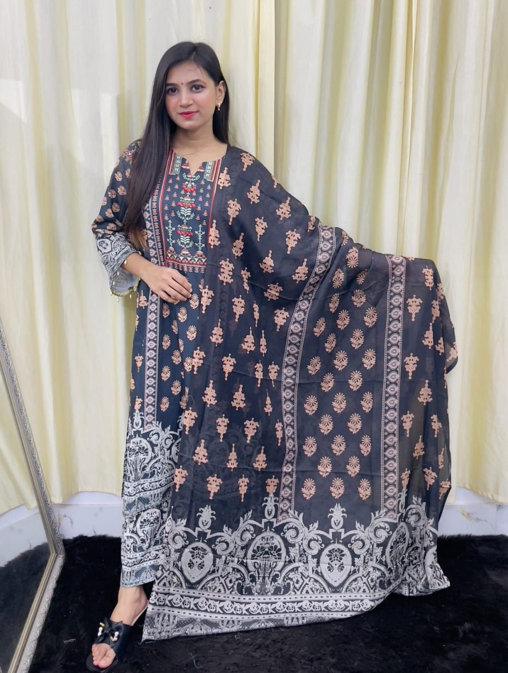 Pakistani Design Inspired Premium Microsilk Three Piece