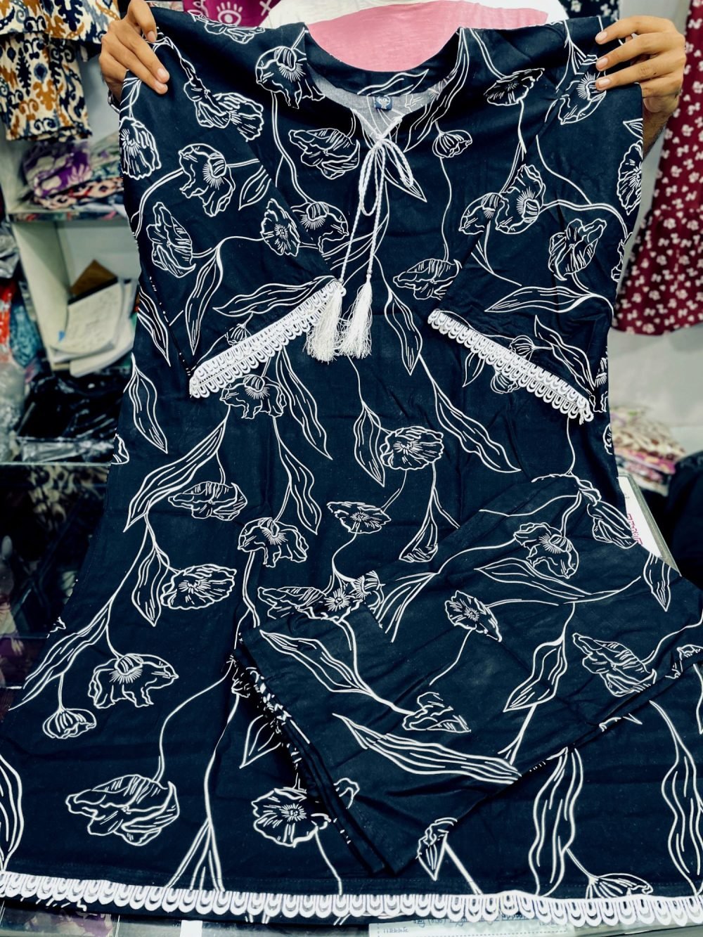 প্রিমিয়াম চায়না লিলেন ২ পিস – পাকিস্তানি কামিজ স্টাইল