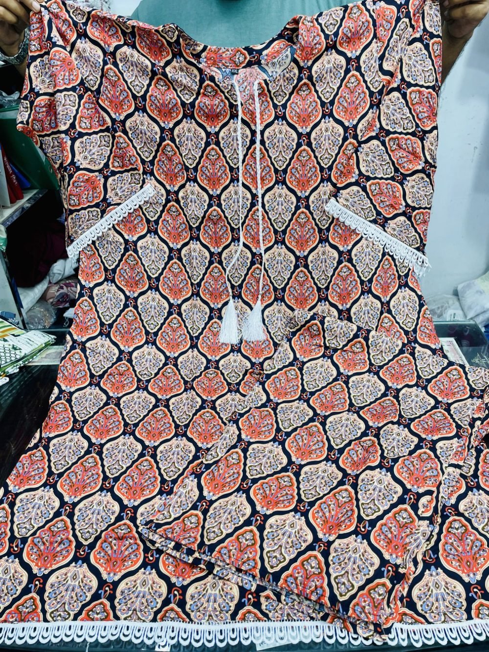 প্রিমিয়াম চায়না লিলেন ২ পিস – পাকিস্তানি কামিজ স্টাইল