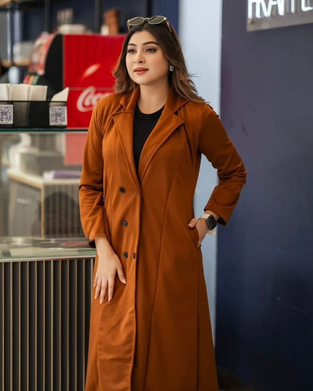 প্রিমিয়াম কোরিয়ান ফ্যাব্রিক লং ওভার কোট